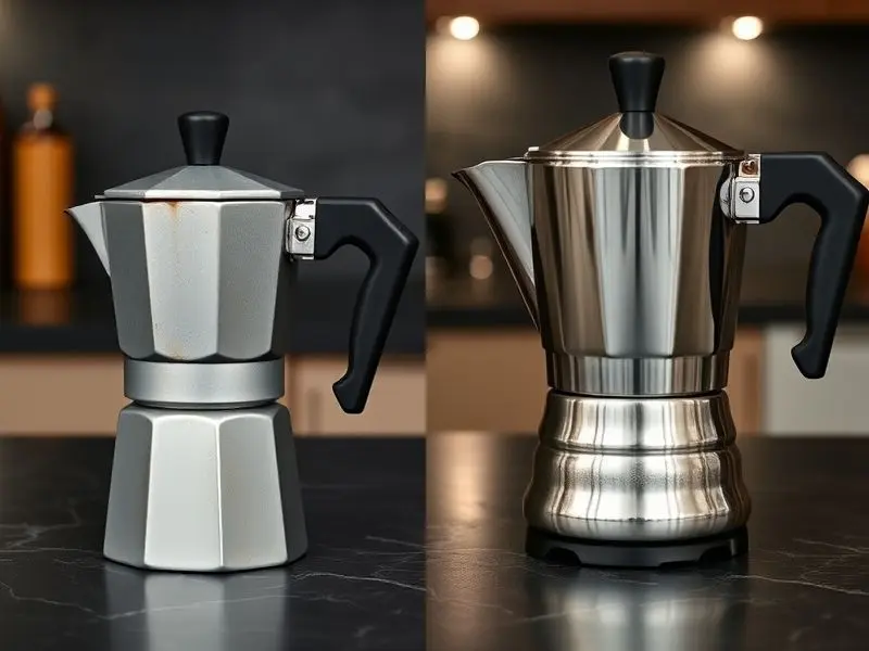 Material: Alumínio vs. Inox