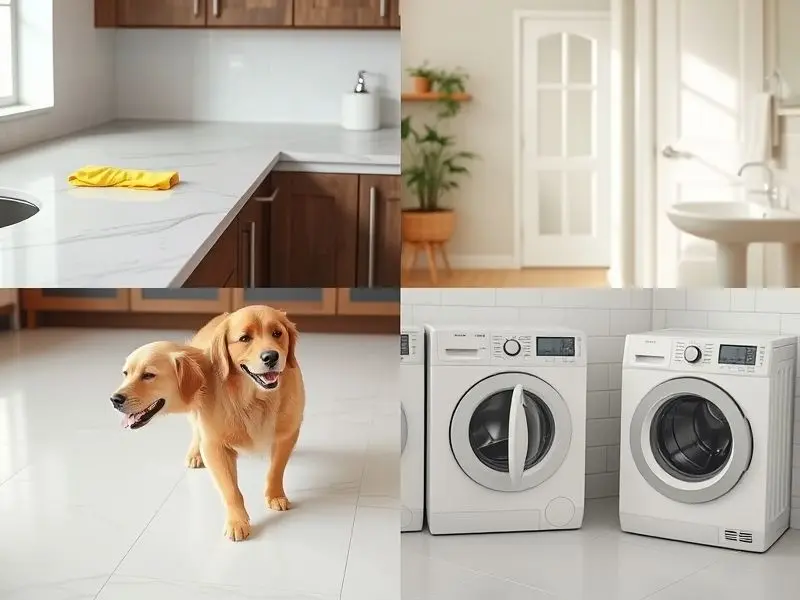 Tipo de Desinfetante e Indicação de Uso (Ação, Superfície, Pets, Roupas)