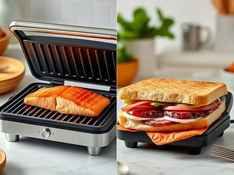 Qual a Diferença entre um Grill e uma Sanduicheira?