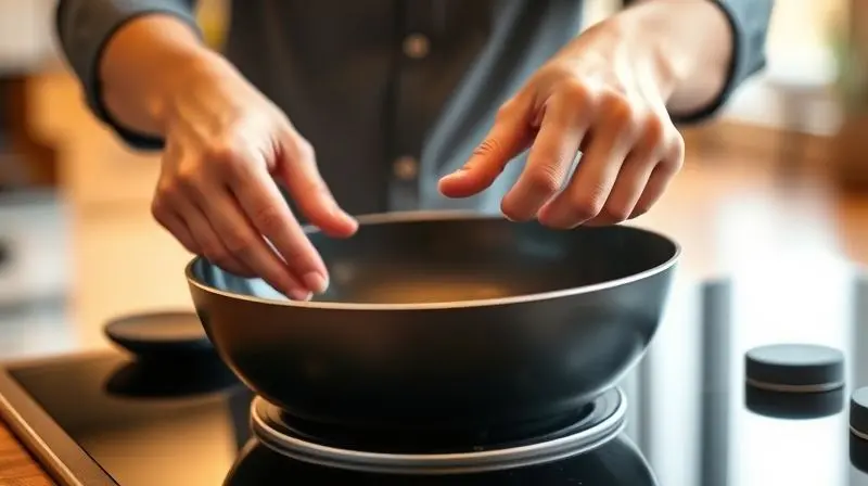 Close-up photo focusing on a person's hands safely and comfortably gripping the large, cool-touch handles of a modern electri