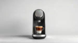 Fotografia profissional de uma cafeteira de cápsula estilo Dolce Gusto, representando os melhores modelos do mercado.