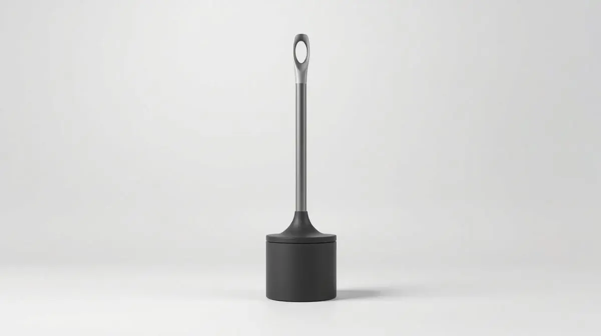 Fotografia profissional de um desentupidor manual moderno e robusto, simbolizando os melhores modelos para resolver entupimentos em casa.