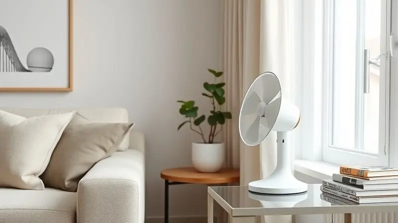 Photorealistic lifestyle shot of a beautifully decorated, minimalist living room with Scandinavian design elements. A stylish