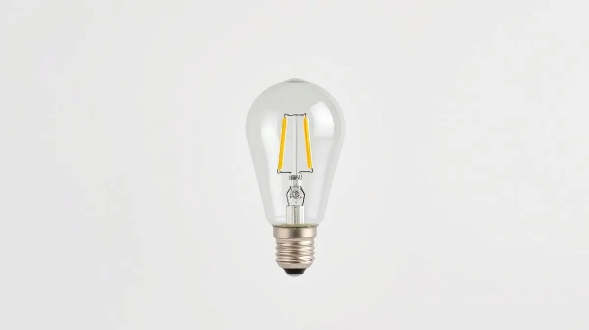 Fotografia profissional de uma lâmpada de LED bulbo, representando os melhores modelos para iluminação residencial.