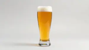 Fotografia profissional de um copo de cerveja de design clássico, representando os melhores modelos para uma degustação perfeita.