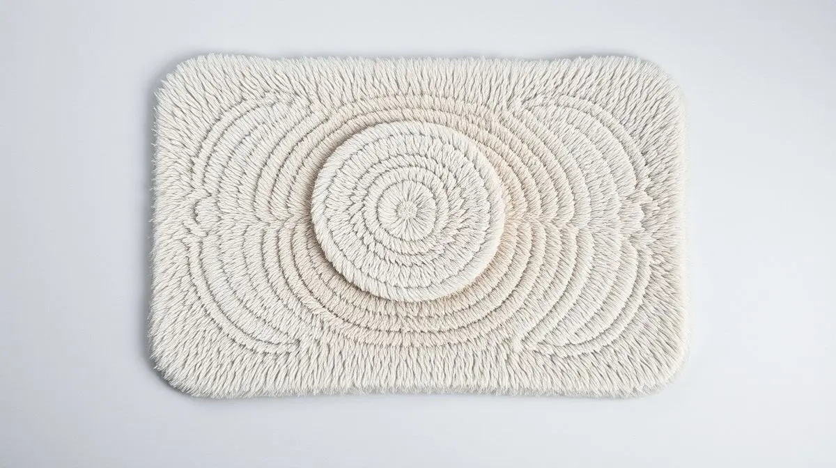 Fotografia profissional de um tapete para banheiro macio e absorvente, representando os melhores modelos para comprar.