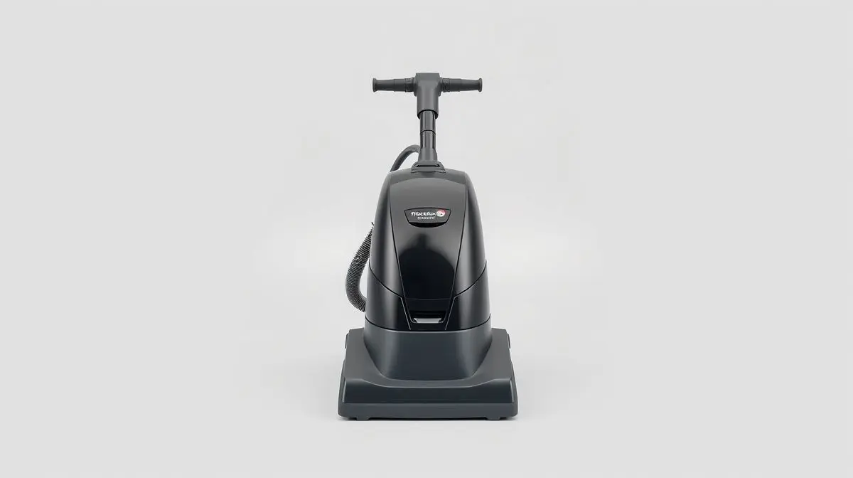 Fotografia profissional de uma extratora de sujeira moderna, representando os melhores modelos para limpeza profunda de estofados e carpetes.