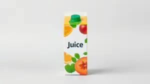 Fotografia profissional de um suco de caixinha genérico e moderno, representando os melhores sucos de caixinha do mercado.