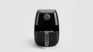Fotografia profissional de uma air fryer moderna e elegante, representando os melhores modelos do mercado.