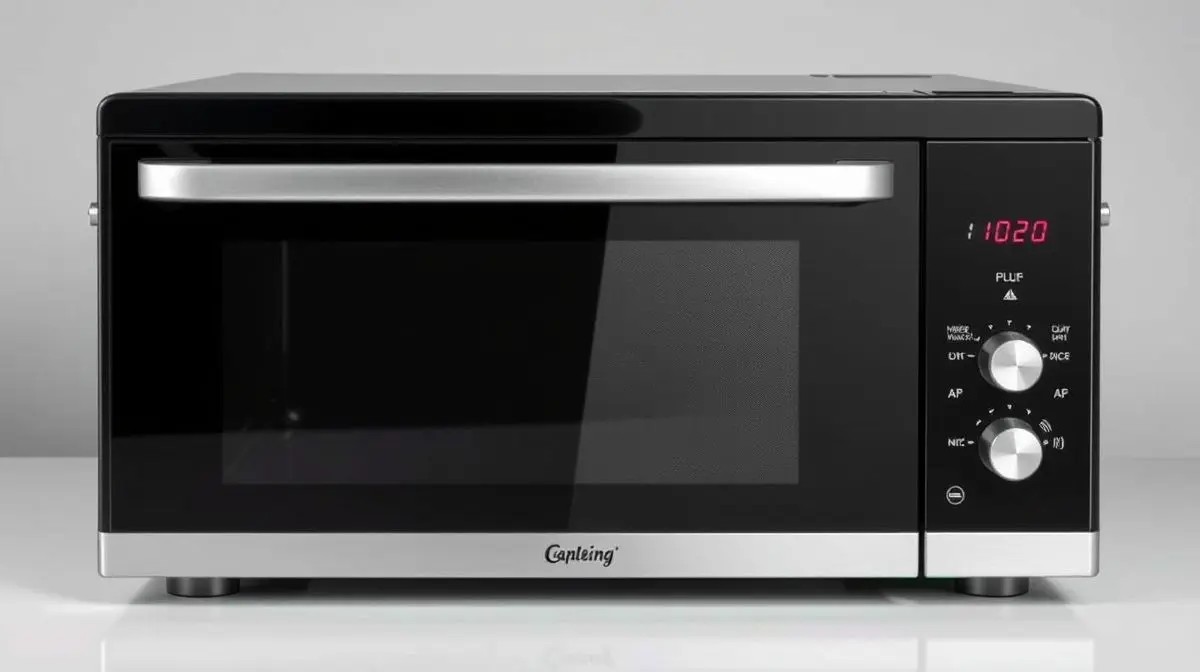 Fotografia profissional de um forno elétrico moderno e sofisticado, simbolizando os melhores modelos disponíveis no mercado.