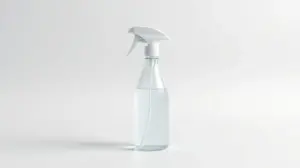 Fotografia profissional de um frasco de desinfetante moderno, representando os melhores desinfetantes para limpeza eficaz da casa.