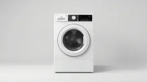 Fotografia profissional de uma secadora de roupas moderna, simbolizando as melhores opções disponíveis no mercado para comprar.