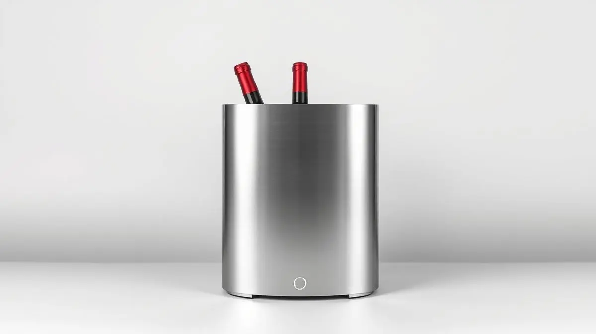 Fotografia profissional de uma adega climatizada moderna, simbolizando os melhores modelos para conservar vinhos adequadamente.
