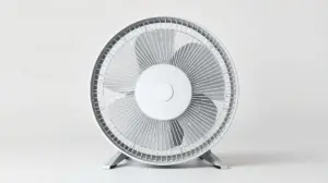 Fotografia profissional de um circulador de ar moderno e potente, representando os melhores ventiladores do mercado.