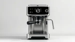 Fotografia profissional de uma máquina de café expresso moderna, simbolizando os melhores modelos do mercado para comprar.