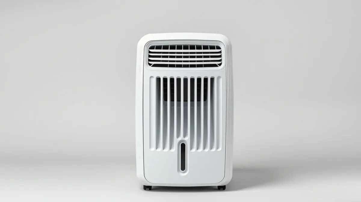 Fotografia profissional de um climatizador de ar moderno, representando os melhores modelos para comprar este ano.