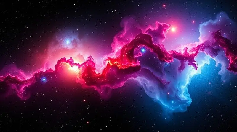 Imagem de uma galáxia em uma tela OLED, destacando o contraste perfeito entre as estrelas brilhantes e o preto absoluto do espaço.