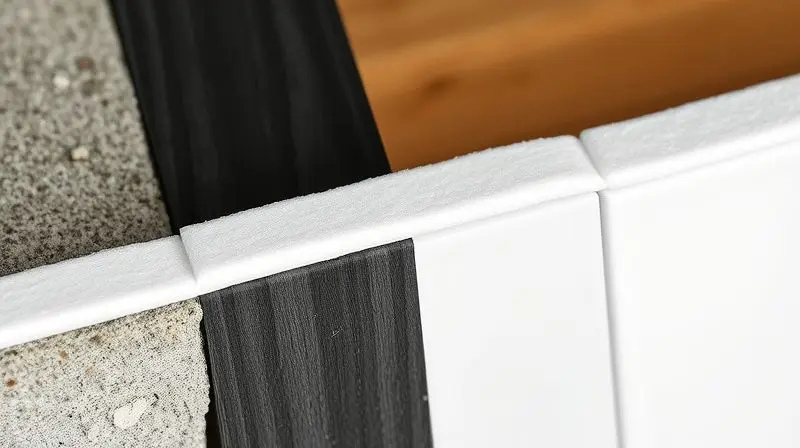 Demonstração da forte aderência de espuma expansiva em diversas superfícies como concreto, madeira, metal e PVC, mostrando sua compatibilidade.